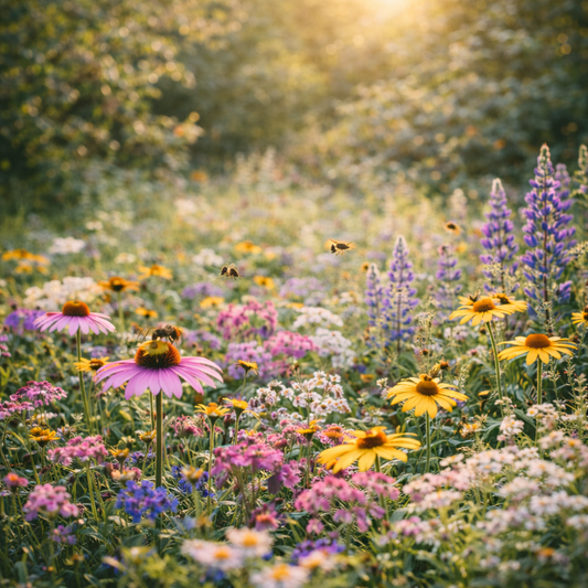 Bee Mix Wildflower Seeds | Pollinator-Friendly Heirloom Flowers