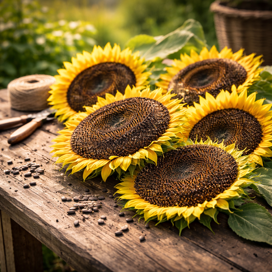 Black Oil Sunflower Heirloom Seeds – High-Yield Sunflowers for Birds, Pollinators & Home Gardens