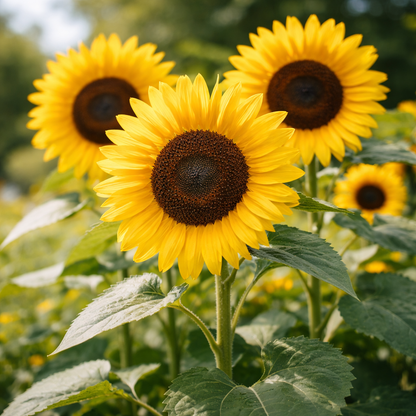 Black Oil Sunflower Heirloom Seeds – High-Yield Sunflowers for Birds, Pollinators & Home Gardens