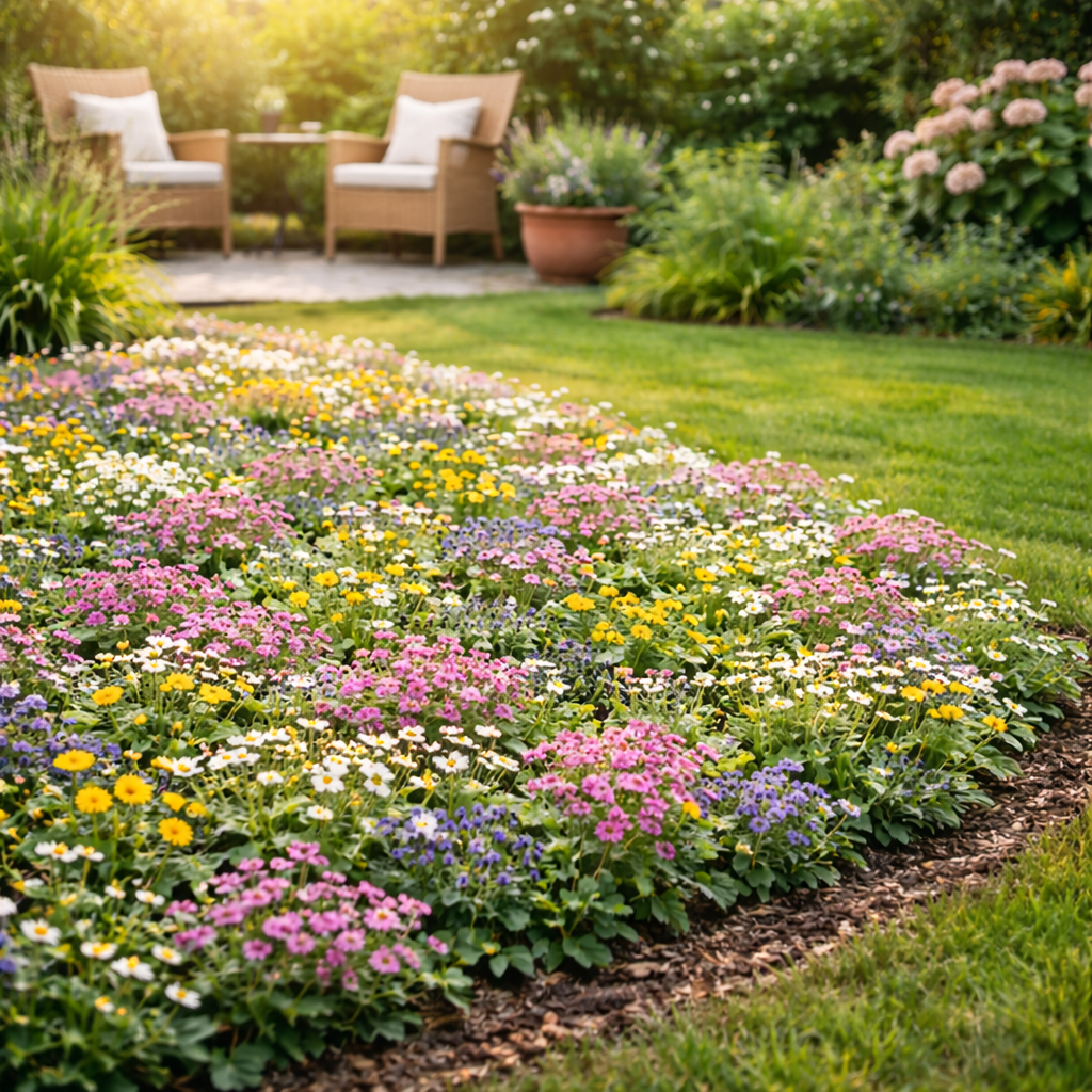Low Growing Wildflower Seeds Mix – Compact Heirloom Blooms for Borders, Paths & Pollinators