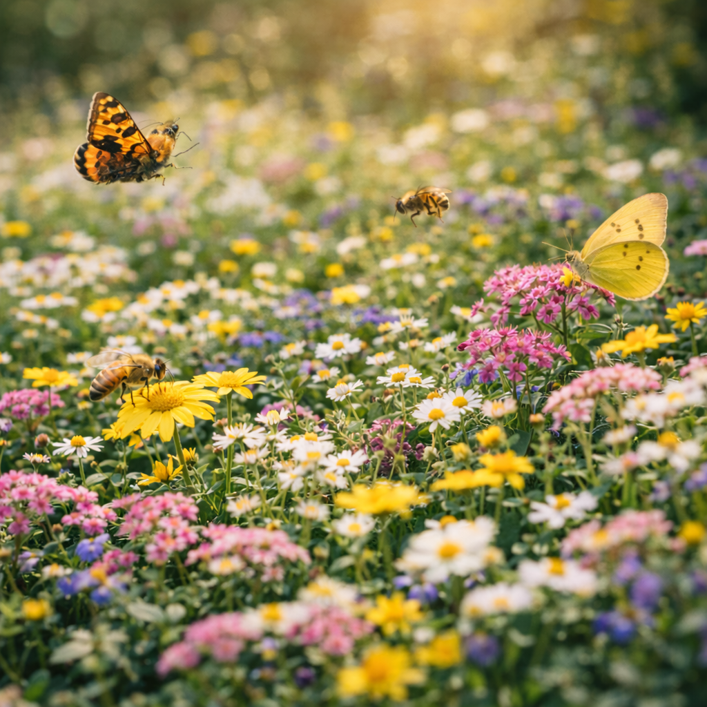 Low Growing Wildflower Seeds Mix – Compact Heirloom Blooms for Borders, Paths & Pollinators