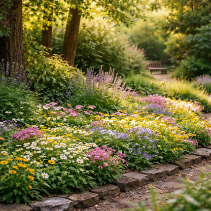 Partial Shade Mix – Wildflower Seeds | Heirloom Blooms for Low-Light Gardens