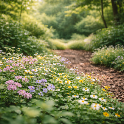 Partial Shade Mix – Wildflower Seeds | Heirloom Blooms for Low-Light Gardens