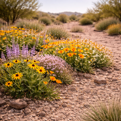 Dry Land Mix Wildflower Seeds – Drought-Tolerant Heirloom Blooms