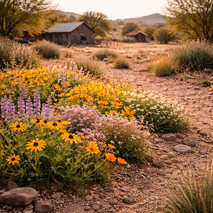 Dry Land Mix Wildflower Seeds – Drought-Tolerant Heirloom Blooms