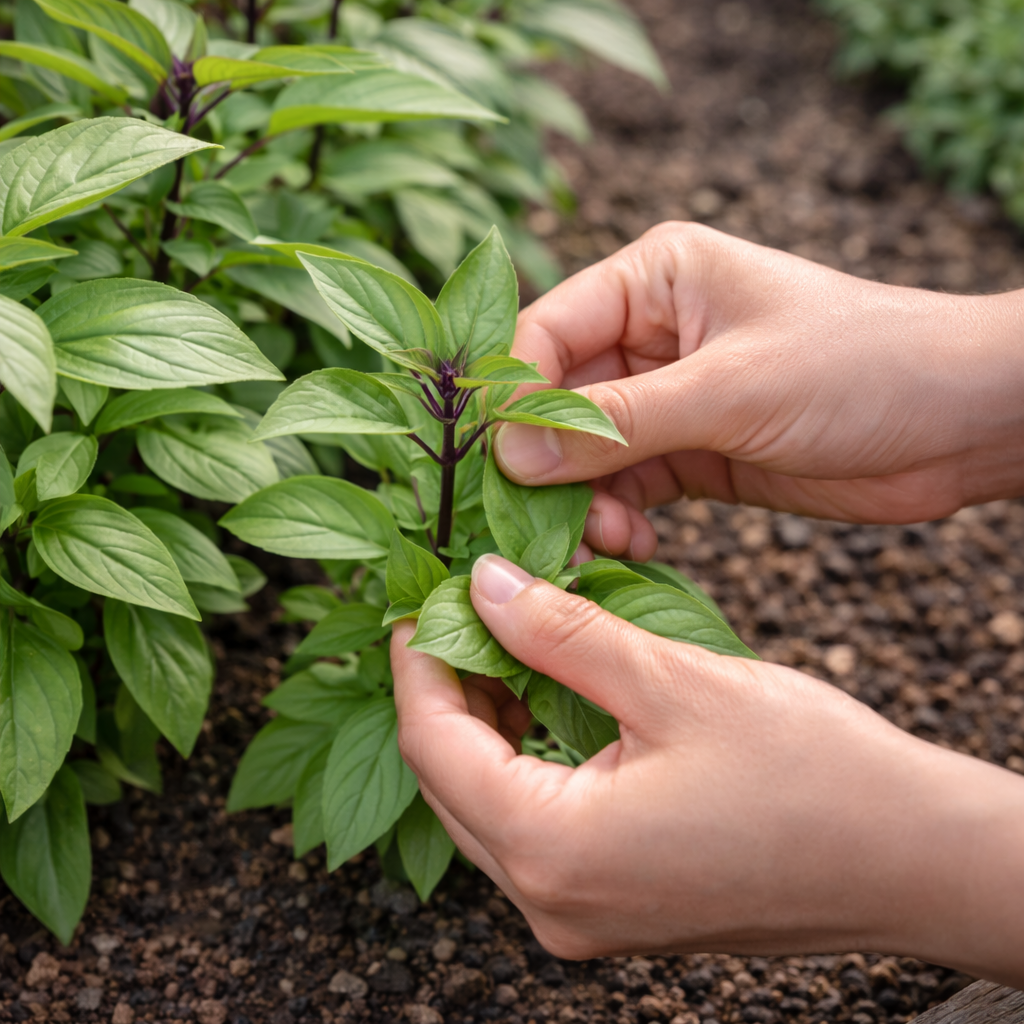 Basil Seeds – Thai Basil | Aromatic Herb | Compact Plants | Home Garden & Containers| Heirloom Basil