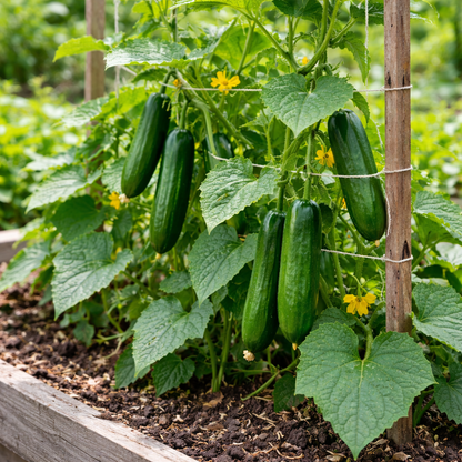Cucumber Seeds – Ashley | Heirloom Slicing Cucumber | Vigorous Vines | Home Garden