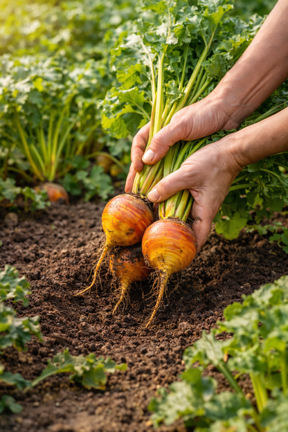 Golden Detroit Beet Seeds | Heirloom Golden Beets | Sweet Mild Flavor | Easy Garden Root Vegetable