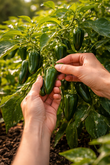 Organic Jalapeño Pepper Seeds | Hot Pepper | Heavy Producer | Great for Salsa, Nachos & Pickling
