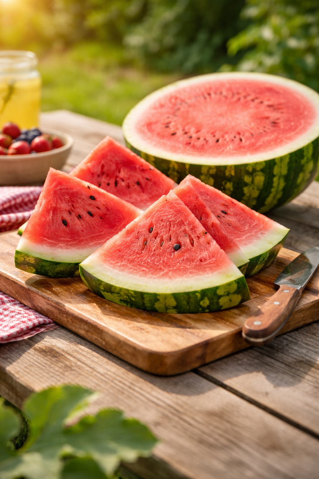 Organic Watermelon Seeds – Picnic Crimson Sweet| Heirloom Summer Watermelon | Sweet Red Flesh | Garden Seeds