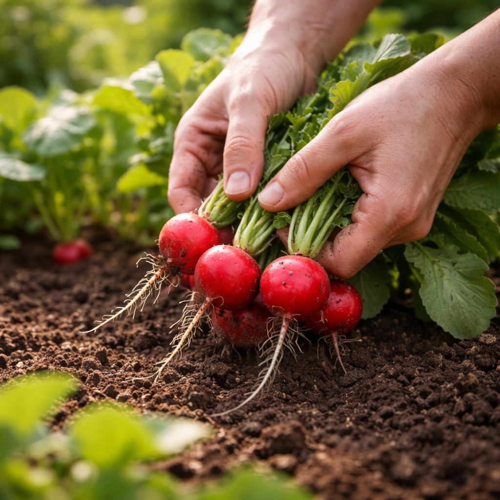 Organic Radish Seeds – Cherry Belle | Fast-Growing Heirloom Red Radish | Crisp & Mild Flavor | Garden & Container Friendly