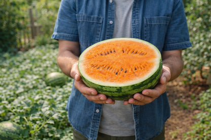 Tendersweet Orange Heirloom Watermelon Seeds | Sweet Orange Flesh, Non-GMO Garden Seeds