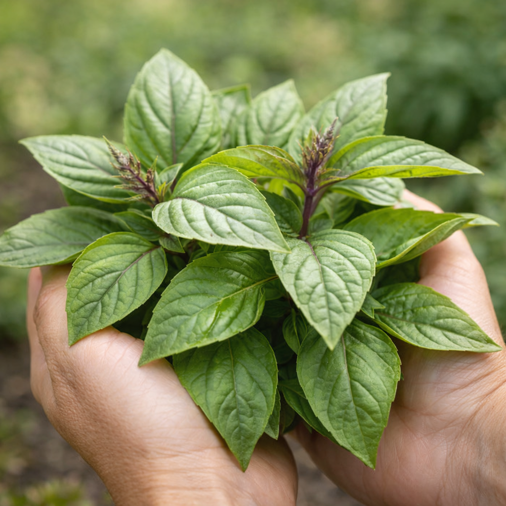 Basil Seeds – Cinnamon | Spicy Sweet Basil | Heirloom Herb Seeds | Garden & Container Friendly