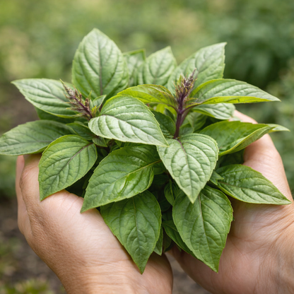 Basil Seeds – Cinnamon | Spicy Sweet Basil | Heirloom Herb Seeds | Garden & Container Friendly