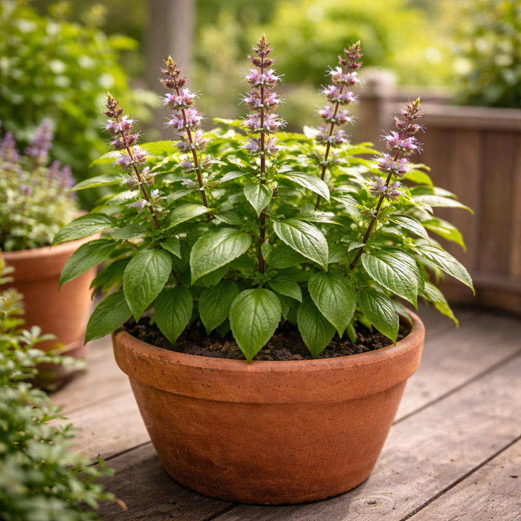 Basil Seeds – Cinnamon | Spicy Sweet Basil | Heirloom Herb Seeds | Garden & Container Friendly