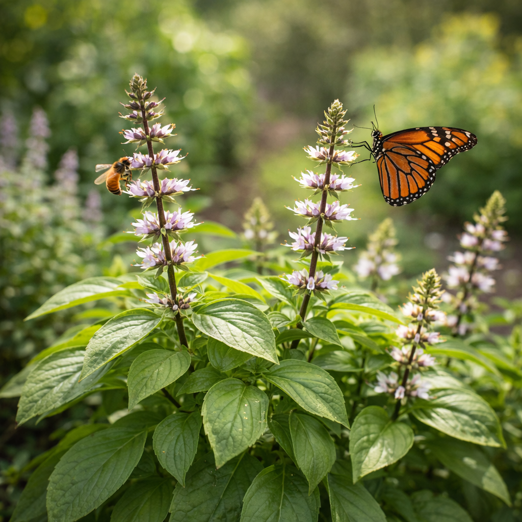 Basil Seeds – Green Leaf Holy Basil (Tulsi) | Medicinal Herb | Heirloom Herb Seeds | Garden & Container Friendly
