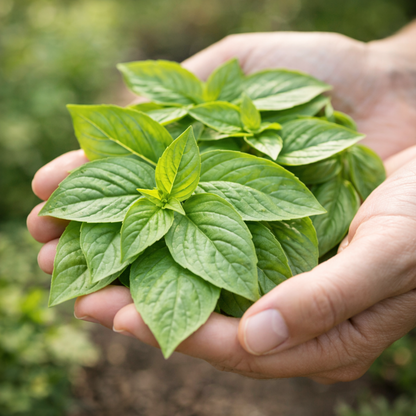 Lemon Basil Seeds | Citrus-Scented Herb | Easy to Grow Basil | Culinary & Tea Herb | Garden or Container Plant