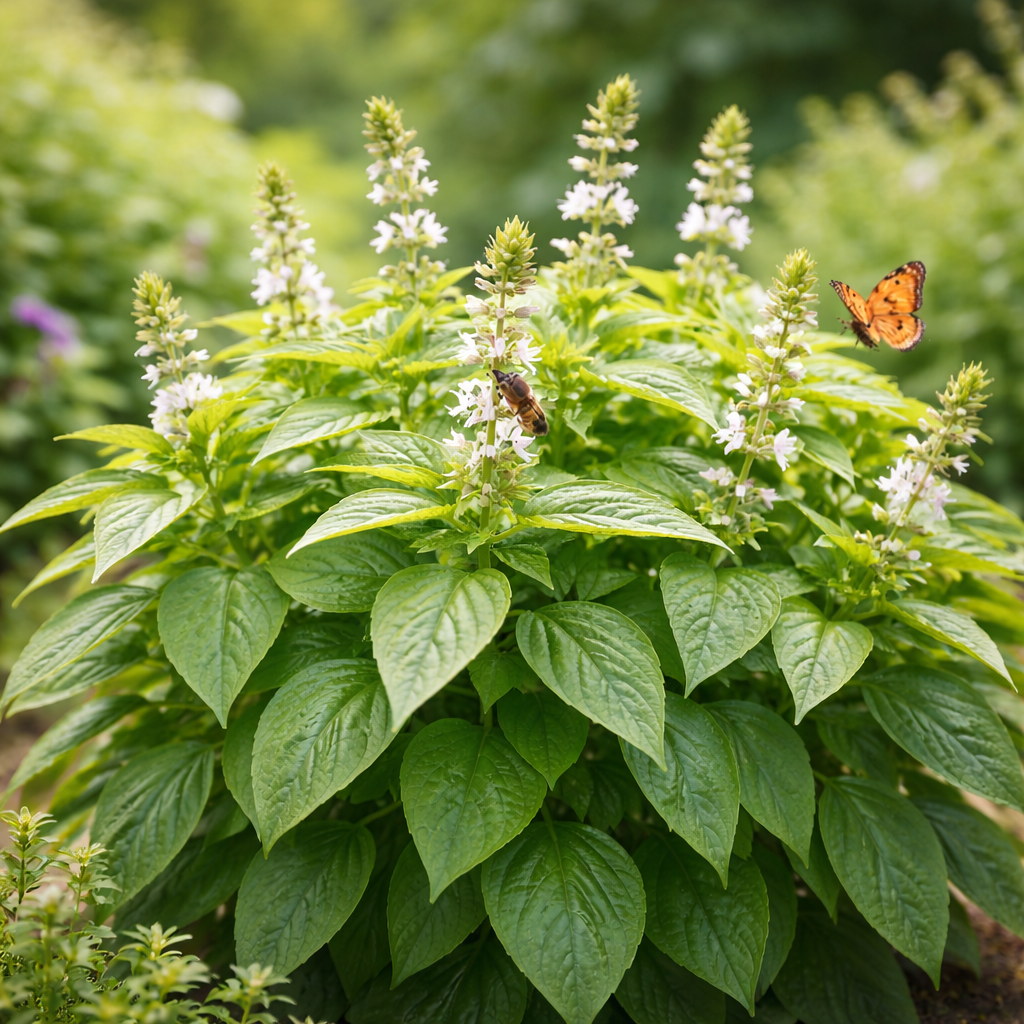 Genovese Basil Seeds | Classic Italian Basil | Large Sweet Leaves for Pesto | Heirloom Culinary Herb | Easy Garden & Container Grow