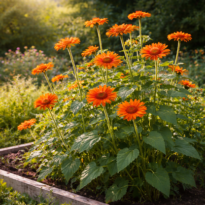 Sunflower Seeds – Mexican | Tall Sunflowers | Bright Orange Blooms | Easy-Grow Garden Flower Seeds