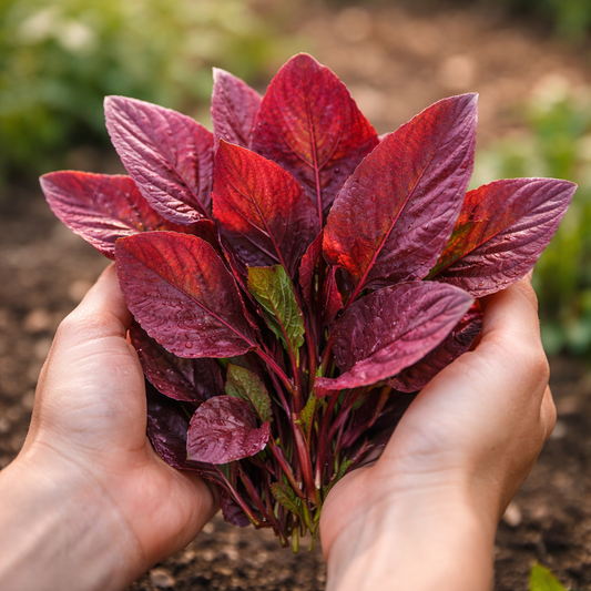 Orach Seeds – Red Fire French Spinach | Heirloom Leafy Greens | Heat-Tolerant Salad Green Seeds