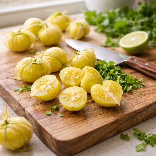 Tomatillo Seeds – Pineapple Heirloom | Sweet Golden Tomatillo | Unique Garden Vegetable Seeds