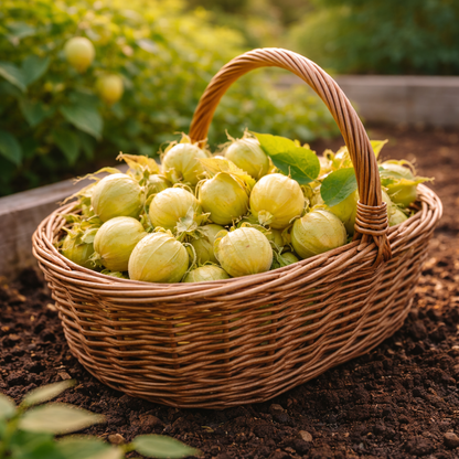 Tomatillo Seeds – Pineapple Heirloom | Sweet Golden Tomatillo | Unique Garden Vegetable Seeds