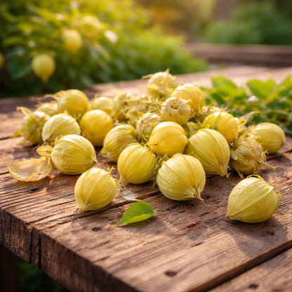 Tomatillo Seeds – Pineapple Heirloom | Sweet Golden Tomatillo | Unique Garden Vegetable Seeds