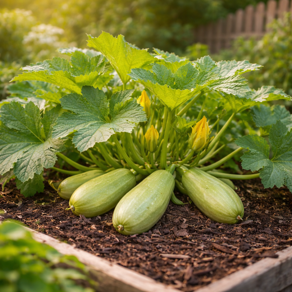 Vegetable Marrow White Bush Heirloom Summer Squash Seeds | Mild, High-Yield