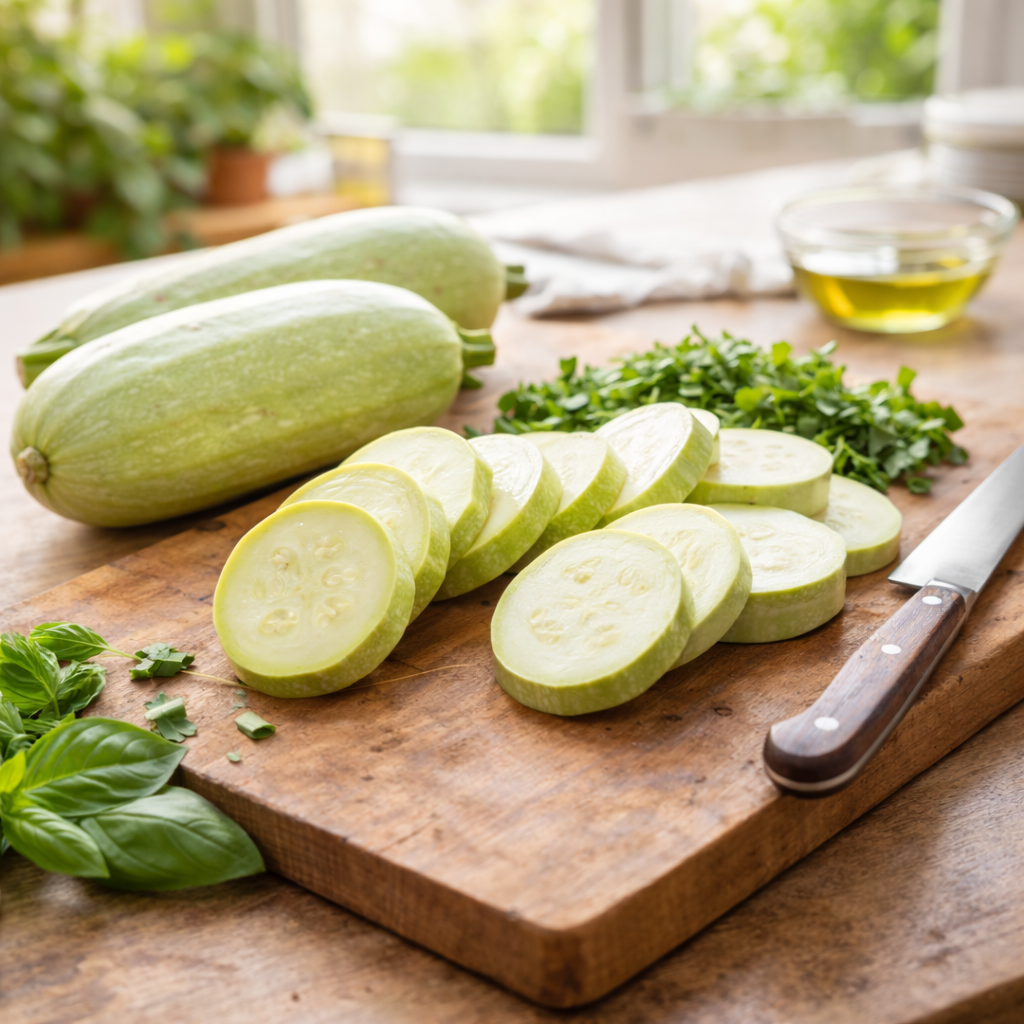 Vegetable Marrow White Bush Heirloom Summer Squash Seeds | Mild, High-Yield