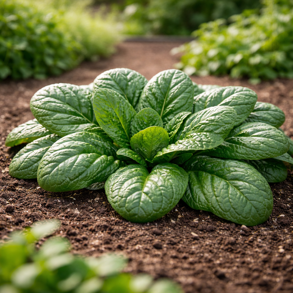 Giant Noble Heirloom Spinach Seeds | Large Leaf Cold Hardy Spinach for Home Gardens | Leafy Greens