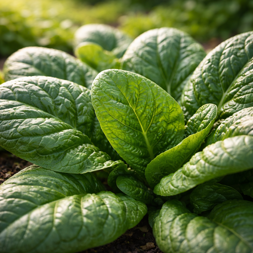 Giant Noble Heirloom Spinach Seeds | Large Leaf Cold Hardy Spinach for Home Gardens | Leafy Greens