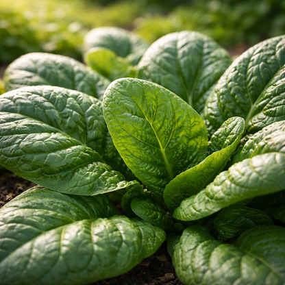 Giant Noble Heirloom Spinach Seeds | Large Leaf Cold Hardy Spinach for Home Gardens | Leafy Greens