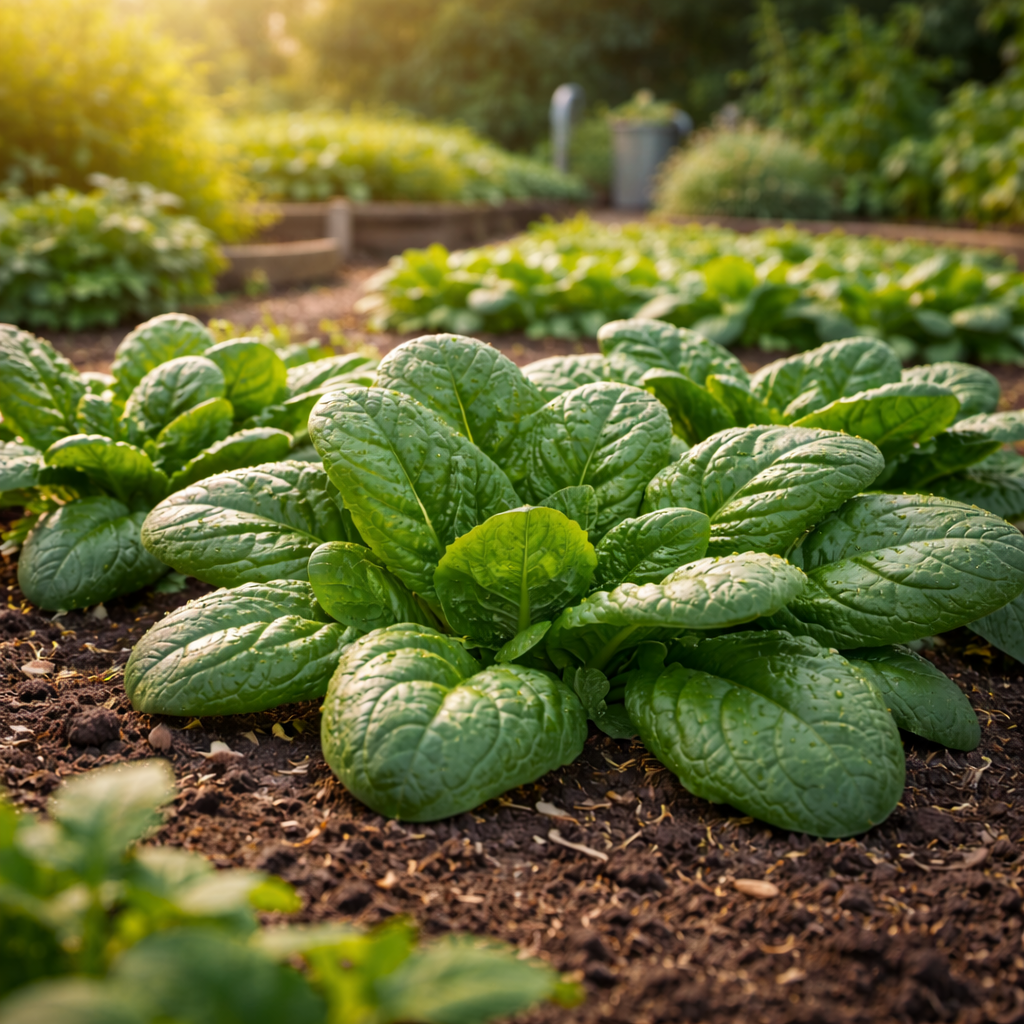 Giant Noble Heirloom Spinach Seeds | Large Leaf Cold Hardy Spinach for Home Gardens | Leafy Greens