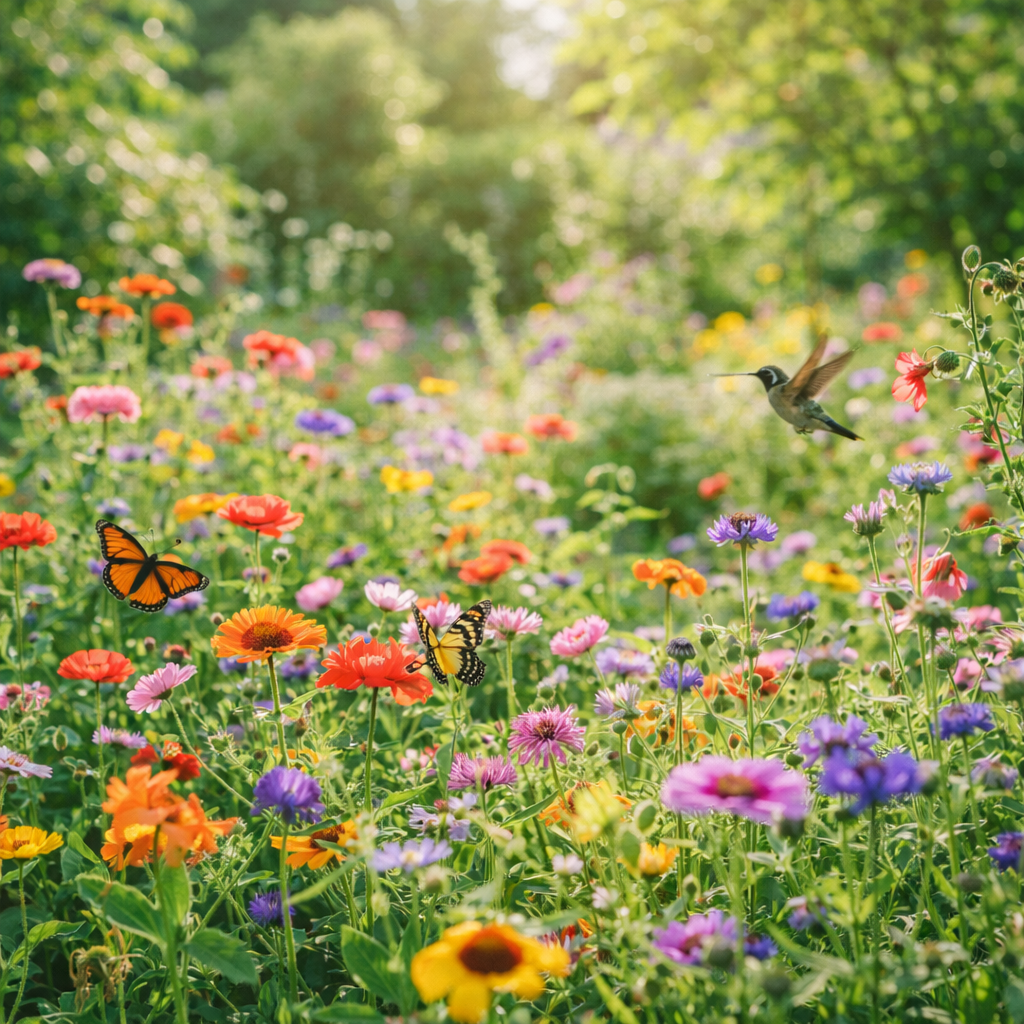 Hummingbirds, Butterflies & Bees Pollinator Wildflower Seed Mix