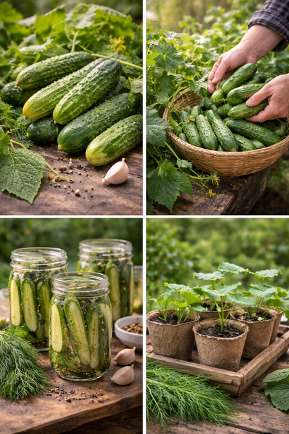 Wisconsin SMR Pickling - Cucumber Seeds | Crisp, Disease-Resistant Heirloom Cucumbers