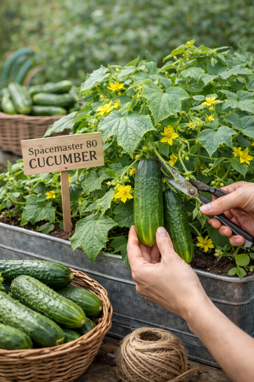 Spacemaster 80 - Cucumber Seeds | Compact Bush Cucumber