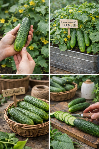 Spacemaster 80 - Cucumber Seeds | Compact Bush Cucumber