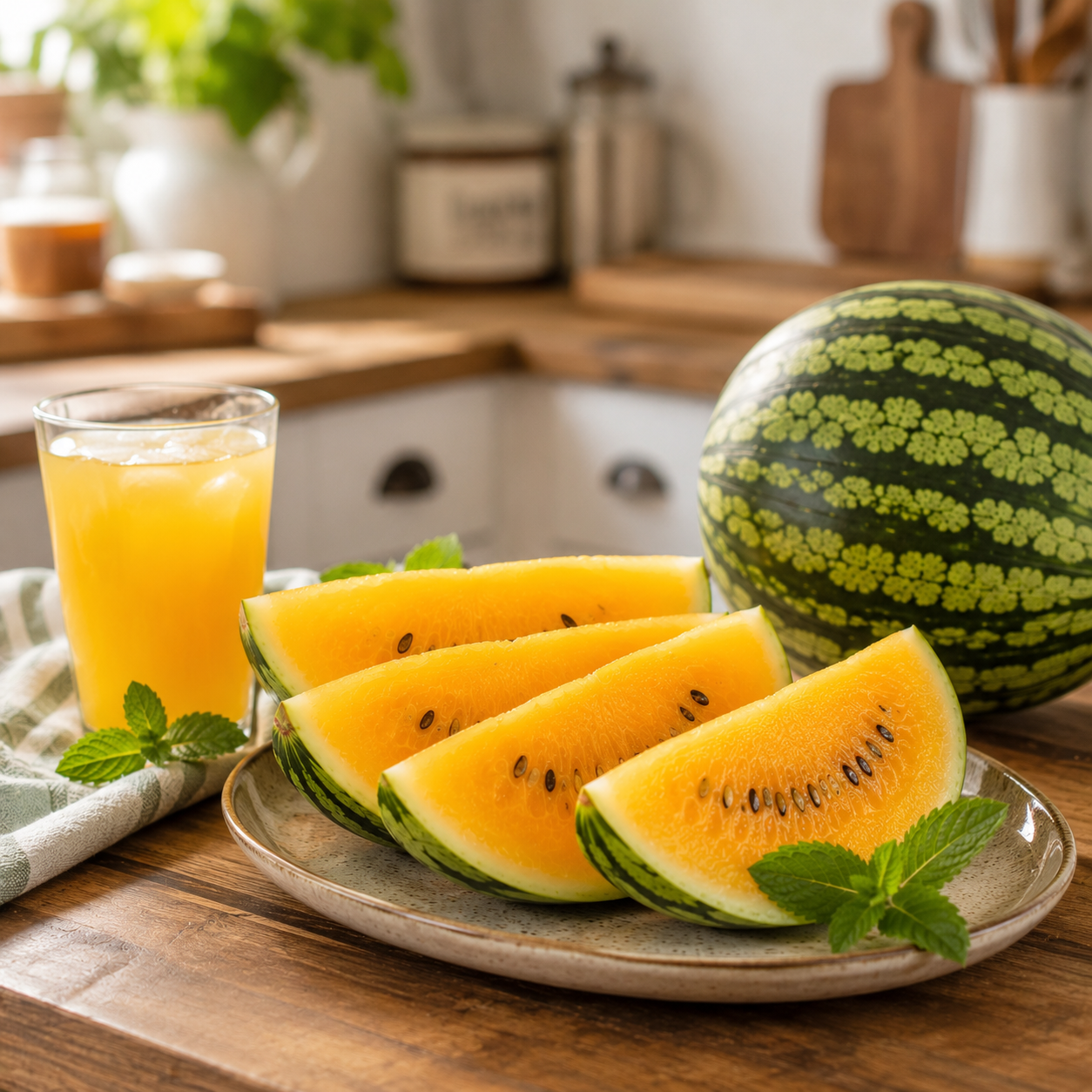 Sweet Siberian Watermelon Seeds – Cold Hardy Heirloom Melon – Early Sweet Orange/Yellow Flesh Watermelon 10 seeds