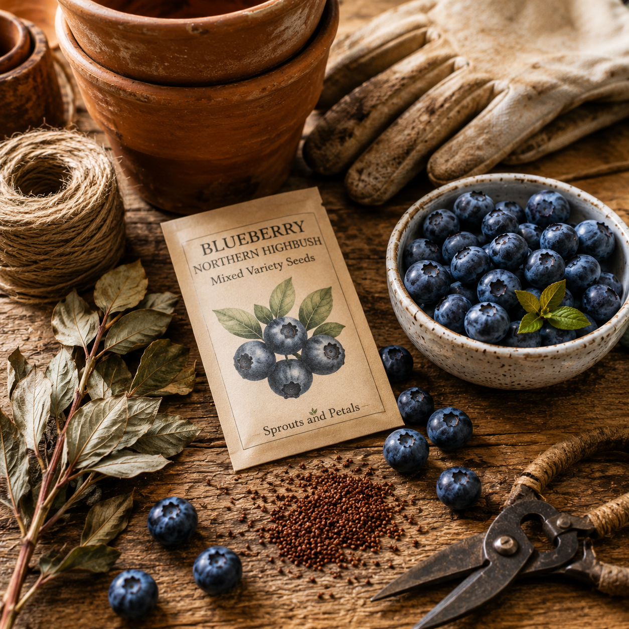Blueberry Northern Highbush Mixed Seeds – Cold Hardy Heirloom Berry Mix – Sweet Large Blueberries 50 seeds