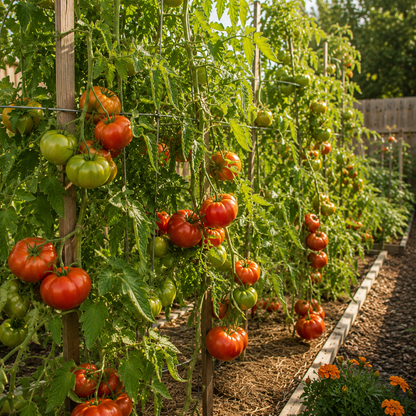 Trip-L-Crop Tomato Seeds – Heavy Yield Indeterminate Tomato – Heirloom Style High Production Vine  25 seeds