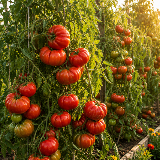 Trip-L-Crop Tomato Seeds – Heavy Yield Indeterminate Tomato – Heirloom Style High Production Vine  25 seeds