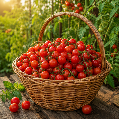 Sweetie Tomato Seeds – Super Sweet Cherry Tomato – High Yield Indeterminate Vine – Perfect Snacking Garden Tomatoes 50+ seeds