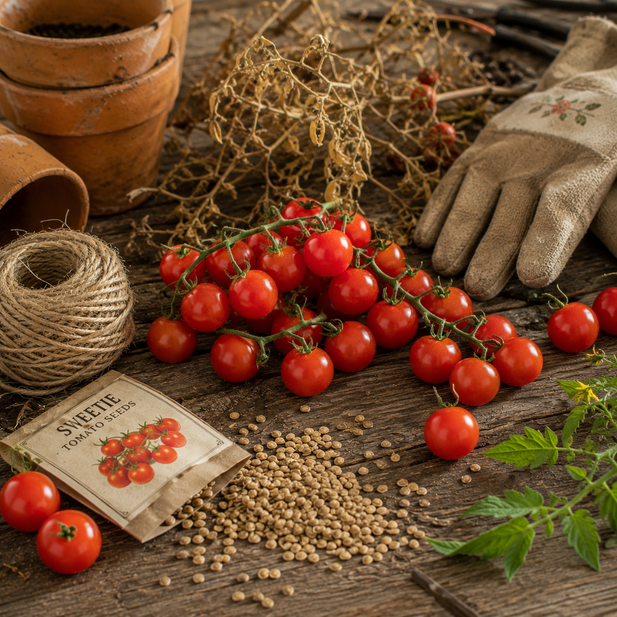 Sweetie Tomato Seeds – Super Sweet Cherry Tomato – High Yield Indeterminate Vine – Perfect Snacking Garden Tomatoes 50+ seeds