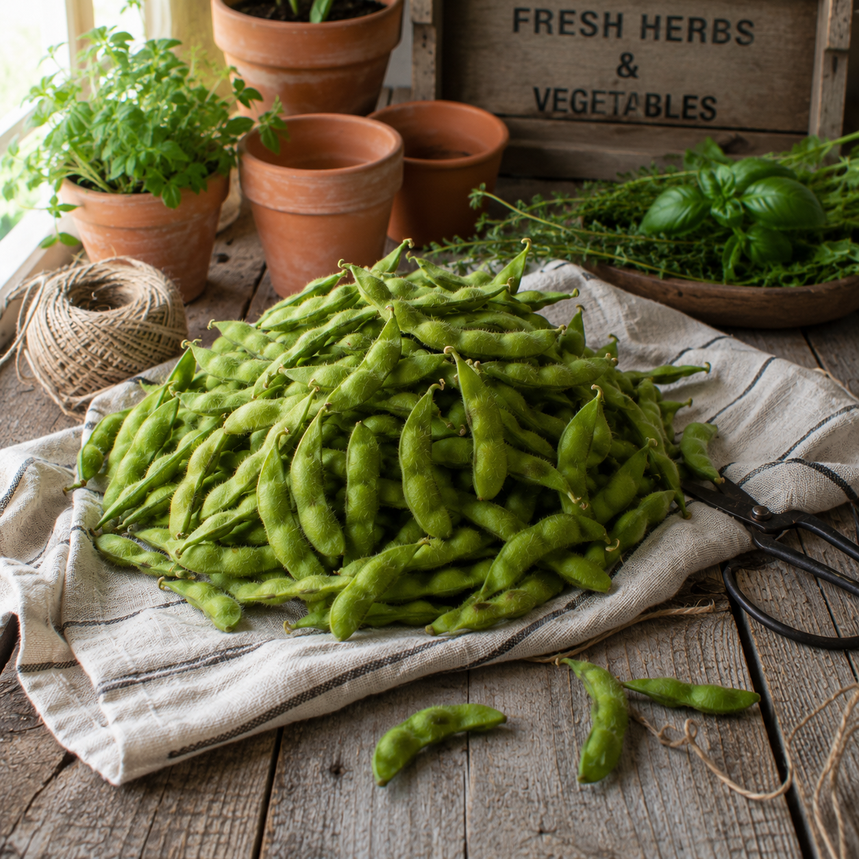 Midori Giant Edamame Seeds | Giant Soybeans | Heirloom Edamame | High-Yield Garden Vegetable 25 seeds
