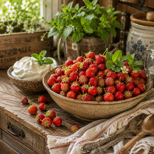 Improved Rügen Strawberry Seeds | Alpine Strawberry Seeds | Heirloom Everbearing Fruit | Sweet Red Berries 50 seeds