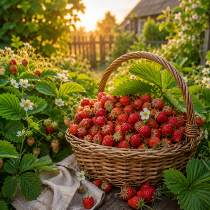Improved Rügen Strawberry Seeds | Alpine Strawberry Seeds | Heirloom Everbearing Fruit | Sweet Red Berries 50 seeds