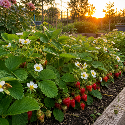 Red Wonder Strawberry Seeds aka Fraises des Bois | Alpine Everbearing Strawberry | Heirloom Sweet Red Berries | Non-GMO 25 + seeds