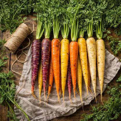 Rainbow Mix Carrot Seeds  Colorful Heirloom Carrots | Purple Yellow Orange White Carrots | Non GMO Garden Seeds