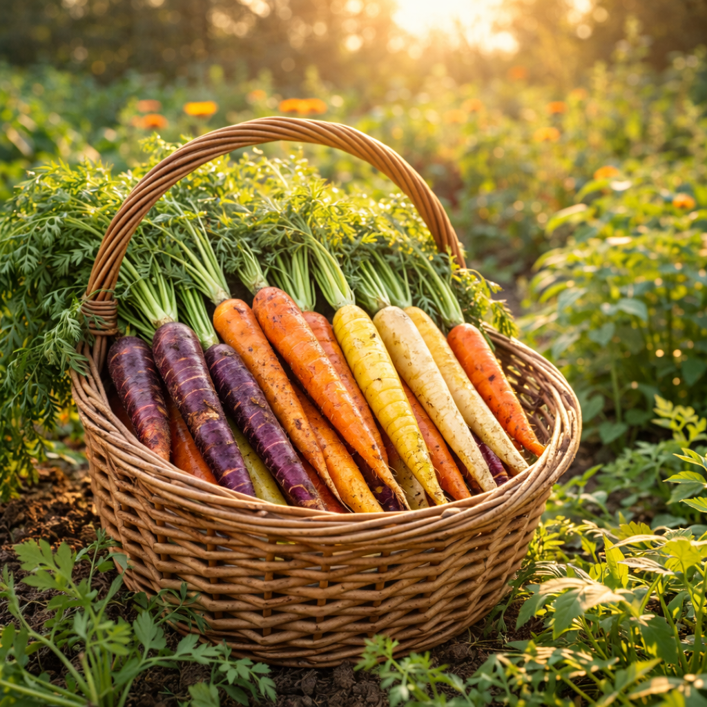 Rainbow Mix Carrot Seeds  Colorful Heirloom Carrots | Purple Yellow Orange White Carrots | Non GMO Garden Seeds