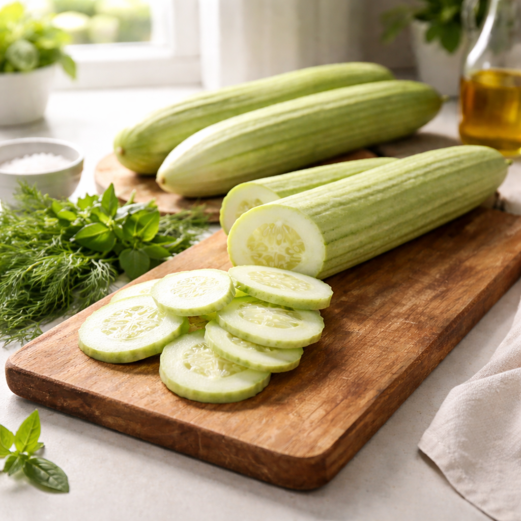 Pale Armenian Cucumber Seeds – Heirloom Non GMO – Crisp Mild Flavor – High Yield